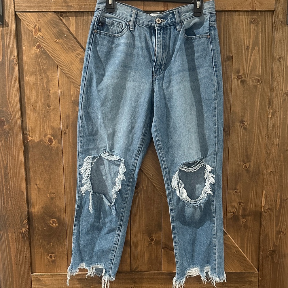 KanCan Regina high rise denim jeans mom fit